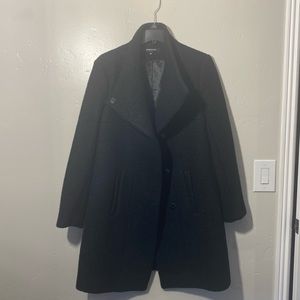 NWOT black Kenneth Cole wool coat. Size XL.
